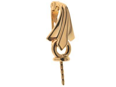 Cerniera A Clip Per Perla Da 9 A 10mm, Oro Giallo 18 Carati. Rif. Pec 039
