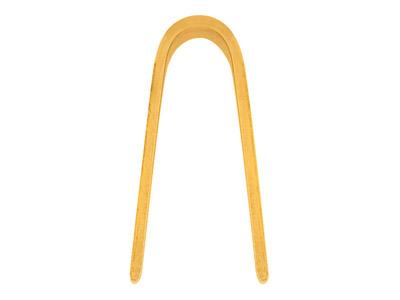 Asola Triangolare 11,3 X 5 Mm, Oro Giallo 18k. Rif. 07251-4