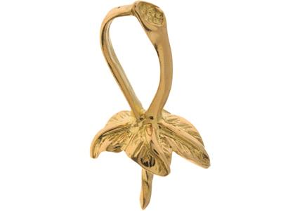 Cerniera Per Perla Da 9 Mm, Oro Giallo 18k. Rif. Be041