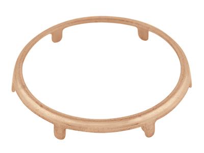 Montatura Lapidata Per Moneta Da 10franchi, Oro Rosso 18 Carati. Rif. 02504