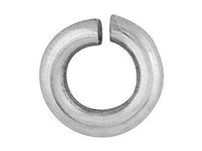 Anello Di Estremit 4 Mm, Oro Bianco 18 Carati. Rif. 07103