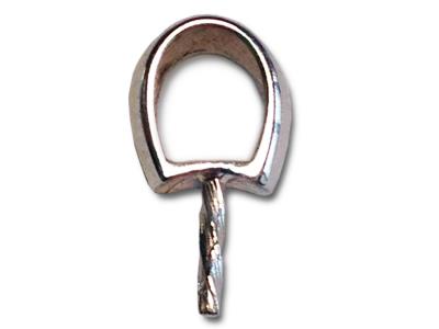 Cerniera Per Perla Da 8 A 10 Mm, Oro Grigio 18k. Rif. Be139