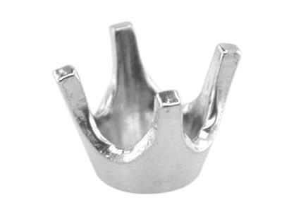 Castone A 4 Griffe Per Pietra Tondada 5 Mm, Oro Grigio 18 Carati Pd 1 2,5. Rif.01505
