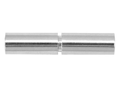 Chiusura A Baionetta Diametro Interno 1,3 Mm, Oro Bianco 18 Ct Pd 10. Ref.27025