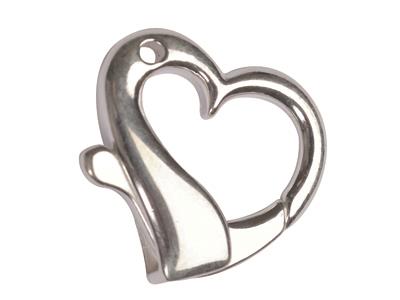 Chiusura A Cuore 22 X 20 Mm, Argento 925. Rif. 28017