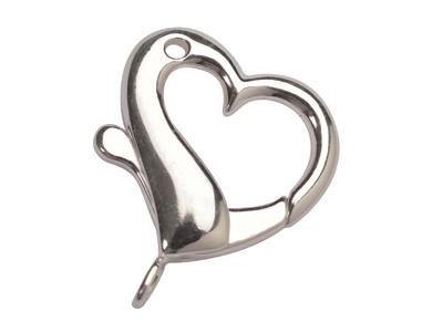 Chiusura A Cuore 22 X 26 Mm, Argento 925. Rif. 28018