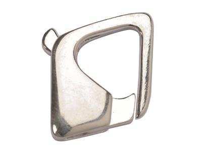Chiusura A Forma Di Losanga 27,2 X 18 Mm, Argento 925 Ref. 28022