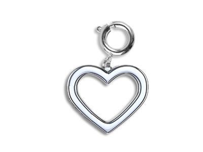 Ciondolo Cuore Modello Grande 6 Mm,argento 925