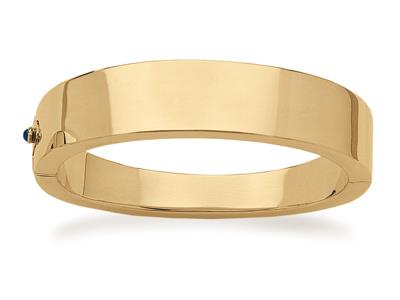 Bracciale Rigido Asimmetrico 8,515mm, 59 Mm, Oro Giallo 18 Carati