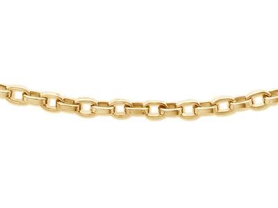 Collana Da Uomo Catena For\at Filo Piatto 3,6 Mm, 50 Cm, Oro Giallo 18carati - Immagine Standard - 2
