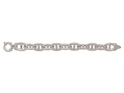 Bracciale A Maglie Marine 16 Mm, 21 Cm, Argento 925