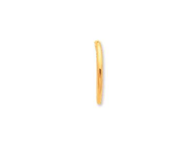 Orecchini A Cerchio A Filo Tondo 1,6 Mm, Diametro Esterno 14 Mm, Oro Giallo 18 Carati - Immagine Standard - 2