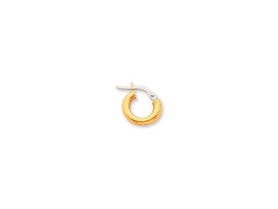 Orecchini A Cerchio, Filo Rotondo 2,5 Mm, Diametro Interno 6 Mm, Oro Giallo 18 Ct.