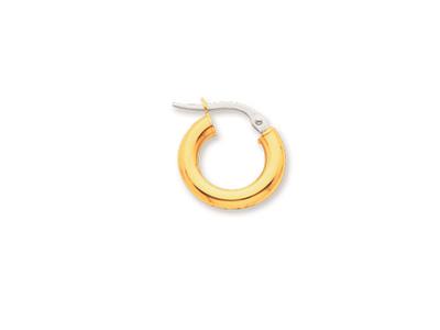 Orecchini A Cerchio, Filo Rotondo 3 Mm, Diametro Interno 8 Mm, Oro Giallo 18 Ct.