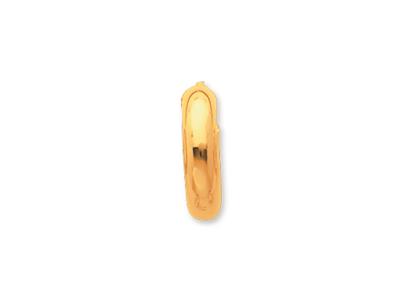 Orecchini A Cerchio A Filo Tondo 5 Mm, Diametro Interno 10 Mm, Oro Giallo 18 Carati - Immagine Standard - 2
