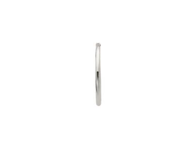 Orecchini A Cerchio A Filo Tondo 1,2 Mm, Diametro Esterno 14 Mm, Oro Bianco 18 Carati - Immagine Standard - 2