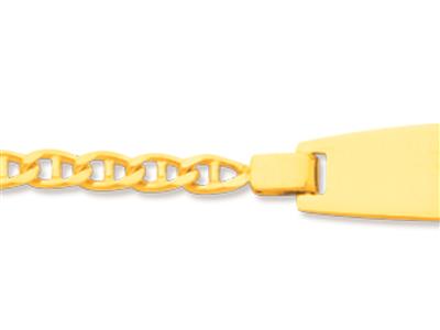 Baby Id Maglia Marina, Piastra A Barile, 14 Cm, Oro Giallo 18 Carati - Immagine Standard - 2