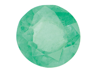 Confezione Da 25 Smeraldi Tondi, Varie Dimensioni Da 1,5 A 3 MM - Immagine Standard - 1