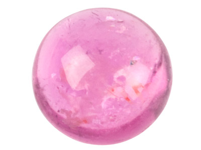 Tormalina Rosa, Cabochon Tondo, 8 MM