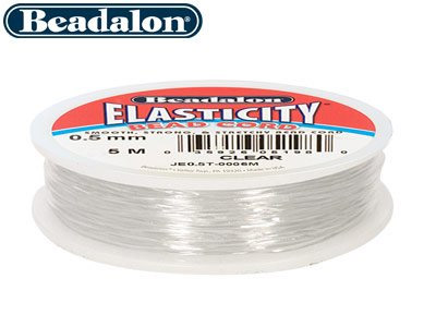 Cordoncino Elasticizzato Per Perline Beadalon Elasticity, 0,5 MM X 5 M, Trasparente - Immagine Standard - 2