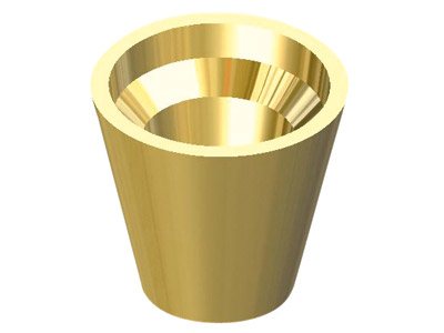 Castone Semplice E Leggero, 3 Mm, Oro Giallo Da 9 Kt - Immagine Standard - 2