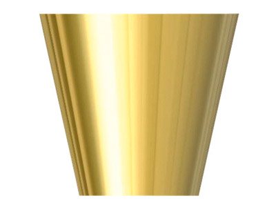 Castone Semplice E Leggero, 3 Mm, Oro Giallo Da 9 Kt
