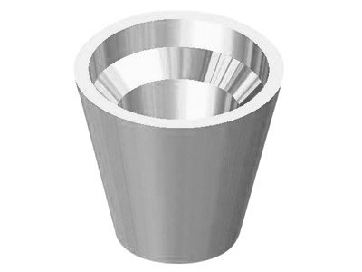 Castone Semplice Medio, 4,5 Mm, Oro Bianco Da 18 Kt - Immagine Standard - 2