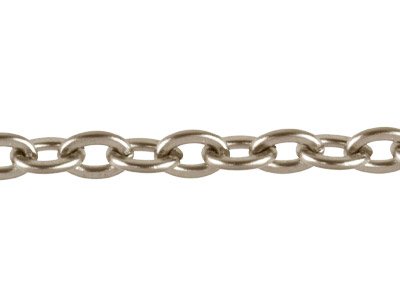 Catena A Maglie Forzate 3,5 Mm, 68 Cm, Acciaio Inossidabile - Immagine Standard - 2