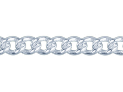 Bracciale A Maglia Gourmette 4,2 Mm, 19 Cm, Argento 925 - Immagine Standard - 2
