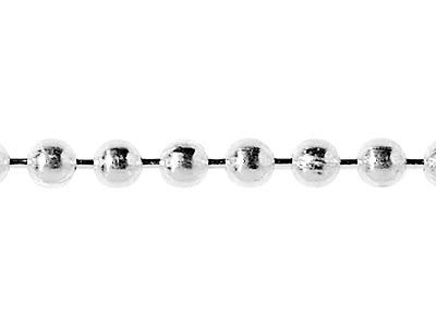 Catena A Maglia A Sfera Da 2 Mm, Argento 925