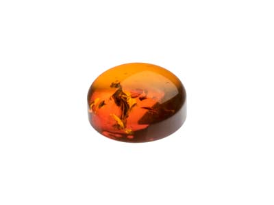 Ambra Naturale, Cabochon Rotondo 8 MM - Immagine Standard - 3