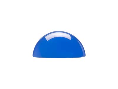 Cabochon Tondo In Agata Blu, 10 MM - Immagine Standard - 2