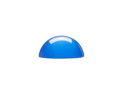 Cabochon Tondo In Agata Blu, 8 MM - Immagine Standard - 2