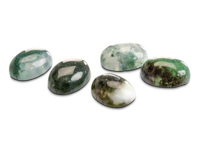 Agata Muschiata, Cabochon Ovale, 8 X 6 MM - Immagine Standard - 5