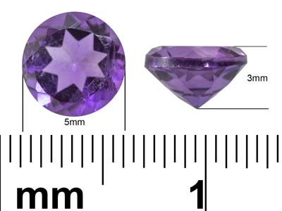 Ametista Rotonda, 5 MM - Immagine Standard - 3