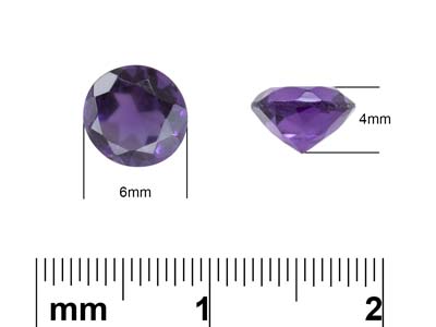 Ametista Tonda, 6 MM - Immagine Standard - 3