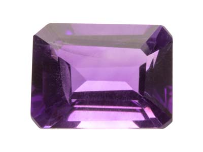 Ametista Taglio Smeraldo, 8 X 6 MM - Immagine Standard - 1