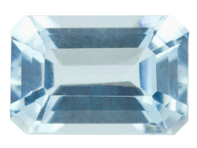 Acquamarina Ottagonale, 6 X 4 MM - Immagine Standard - 1