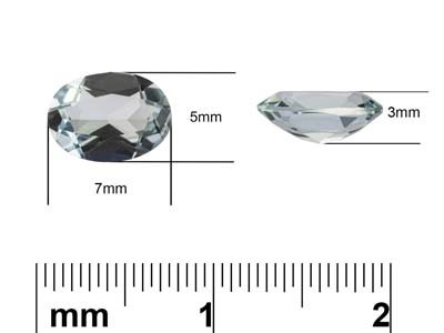 Acquamarina Ovale, 7 X 5 MM - Immagine Standard - 3
