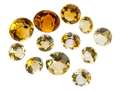 Citrino Rotondo, Assortimento Di 3 MM E Oltre, Confezione Da 12 - Immagine Standard - 1