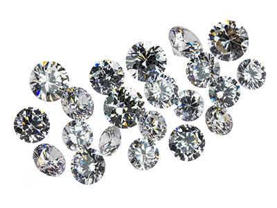 Ossido Di Zirconio Tondo Bianco, Assortimento Da 6, 7 E 8 Mm, Confezione Da 21 - Immagine Standard - 1