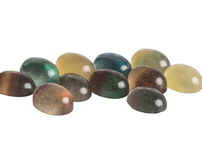 Fluorite, Cabochon Ovale 10 X 8 MM - Immagine Standard - 3