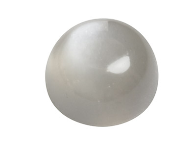Selenite, Cabochon Tondo, 8 Mm, Grigio