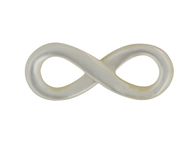 Madreperla Bianca, Infinito, 22 X 8,5 MM - Immagine Standard - 1