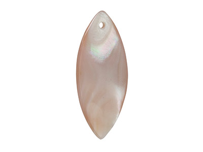 Madreperla Rosa, Pendente Marquise 25,5x 10 MM
