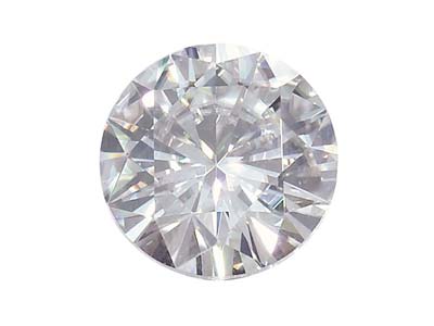 Moissanite, Tonda, 2,5 Mm, 0,05 Ct, Equivalenza Diamante 0,06 Ct, Ottima Qualità