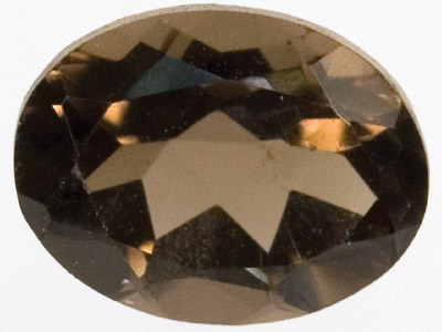 Quarzo Fum{ Ovale, 8 X 6 MM - Immagine Standard - 1