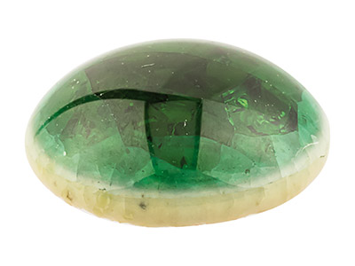 Ceramica Verde Con Aspetto Screpolato, Cabochon Rotondo Da 10 MM - Immagine Standard - 2