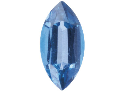 Topazio Blu Londra Trattato, Marquise 8 X 4 MM - Immagine Standard - 1