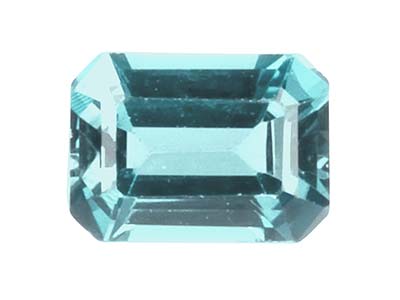 Topazio Azzurro Cielo Trattato, Taglio Smeraldo 10 X 8 MM - Immagine Standard - 1